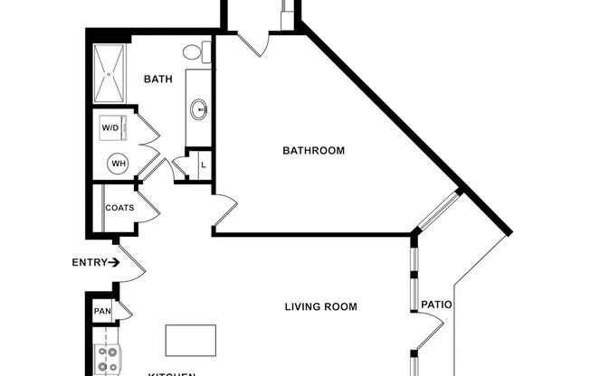 1 bed, 1 bath, 915 sqft, $2,735, Unit C-120