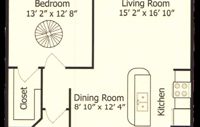 1 bed, 1 bath, 897 sqft, $1,560, Unit 465