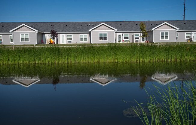 Pond & Cottages