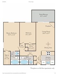 2 beds, 2 baths, 1,120 sqft, $1,250