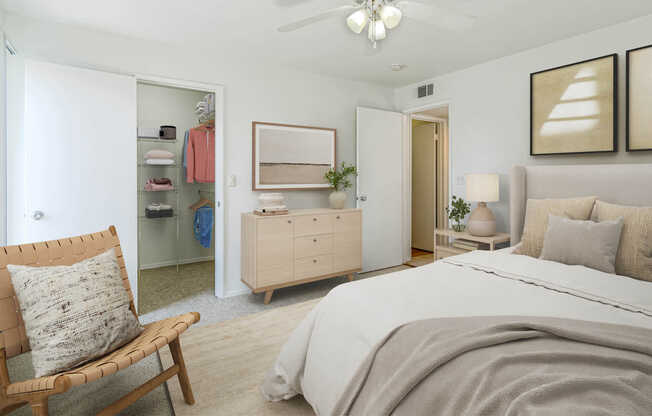 Bedroom with Hard Surface Flooring