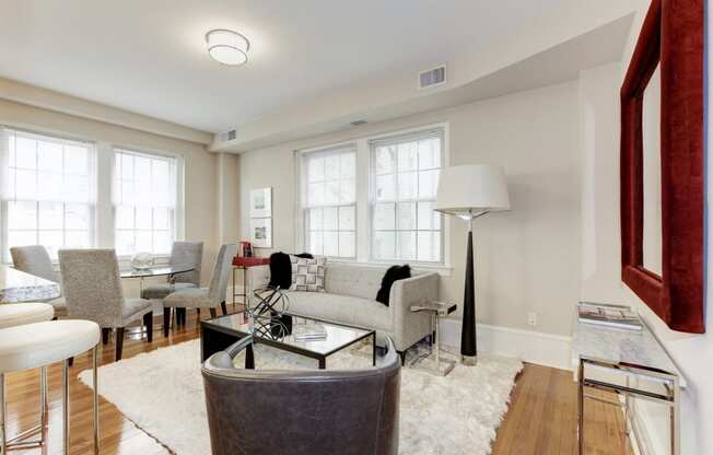 Living Room with Tons of Natural Light