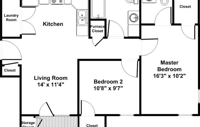 2 beds, 1.5 baths, 874 sqft, $915, Unit 2025-101