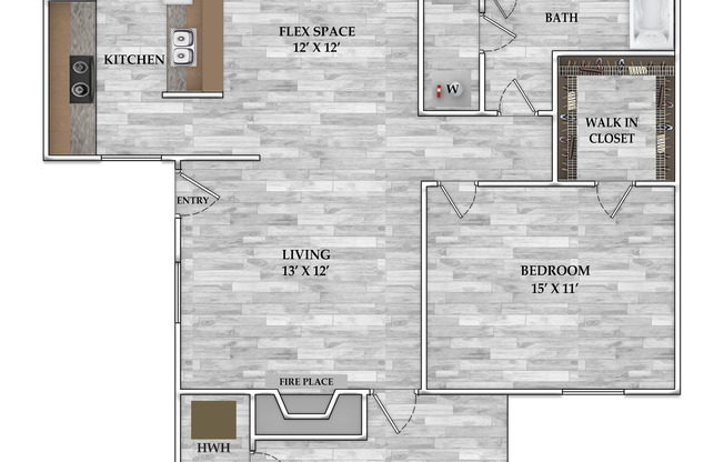 1 bed, 1 bath, 827 sqft, $755, Unit 0203
