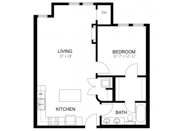 1 bed, 1 bath, 780 sqft, $1,640