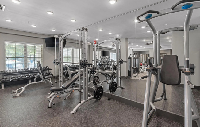 Little Rock, AR Apartments for Rent - Riverhouse Fitness Center With Treadmills, Exercise Bikes, Free Weights, and More