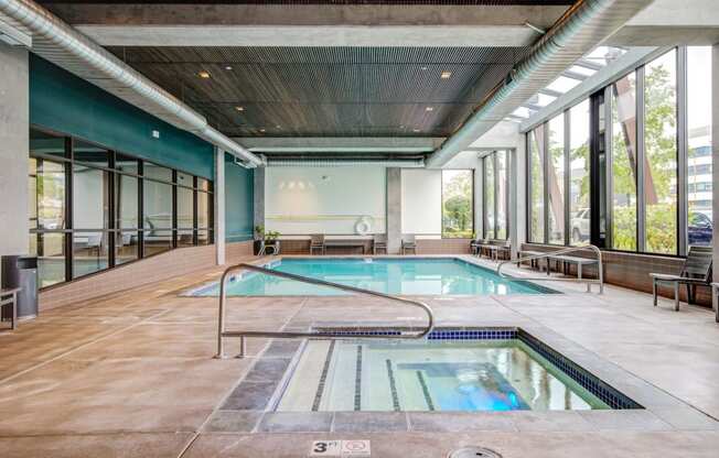 Year Round Indoor Pool and Spa at Discovery West, Issaquah, Washington