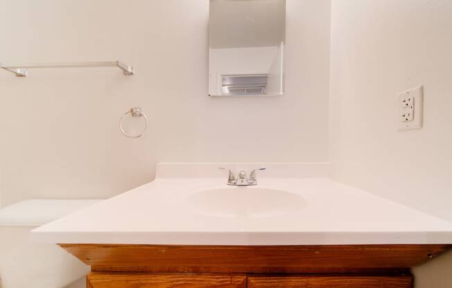 Renovated Bathrooms With Quartz Counters at The Maples, Racine, Wisconsin