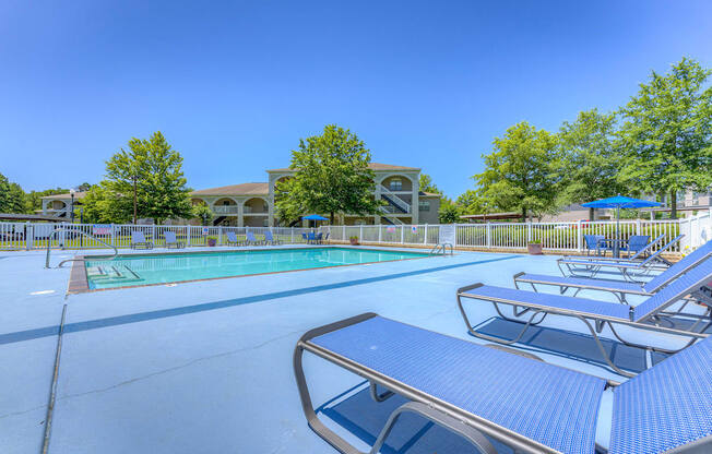 Shimmering Swimming Pool at Parham Pointe Apartments in Little Rock, AR