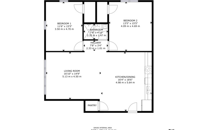 2 beds, 1 bath, 759 sqft, $2,195, Unit 202