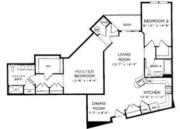 2 beds, 2 baths, 1,377 sqft, $2,995