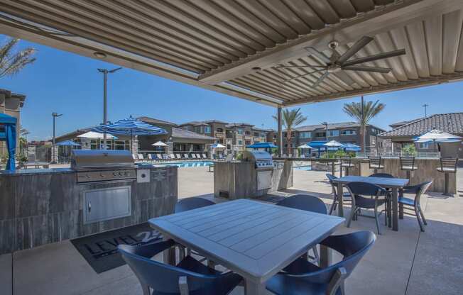 BBQ outdoor at Level 25 at Oquendo by Picerne, Nevada
