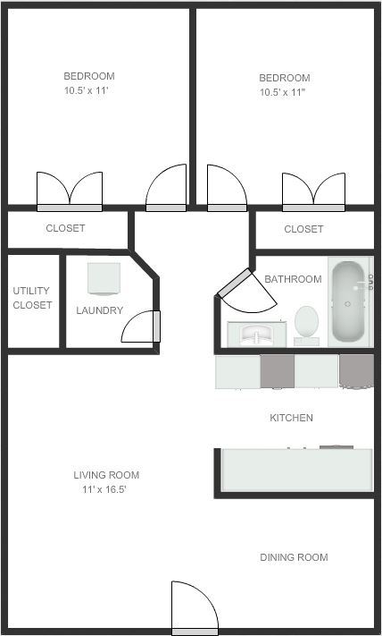 2 beds, 1 bath, 750 sqft, $995, Unit #03