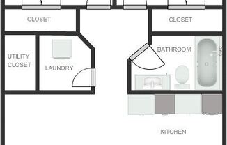 2 beds, 1 bath, 750 sqft, $995, Unit #03