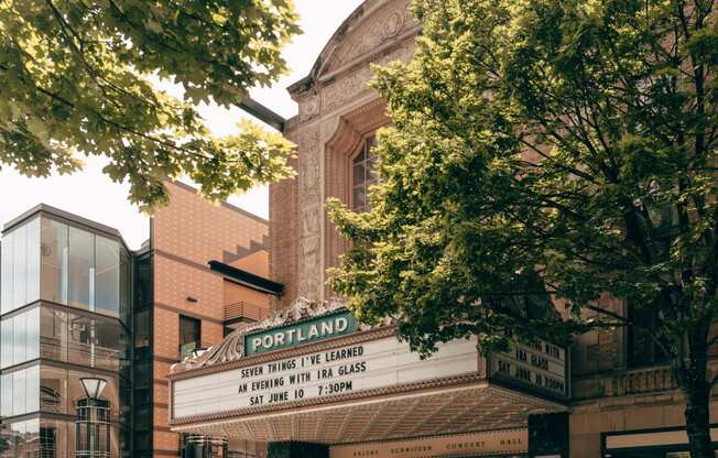 a sign on the side of a building