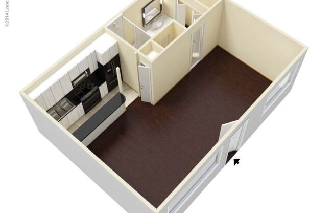 1 bed, 1 bath, 472 sqft, $950