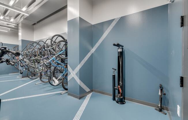 Bike storage area