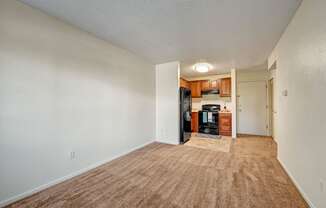 Austin Park Living Room Kitchen Apartments in Colorado Springs, CO