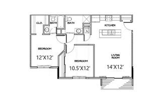 2 beds, 2 baths, $1,325, Unit 3008 #32