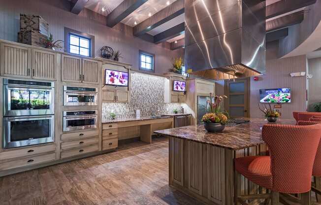 Clubhouse Kitchen at Orchid Run Apartments in Naples, FL