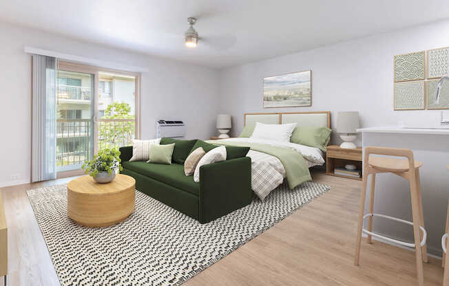 Living Room with Hard Surface Flooring