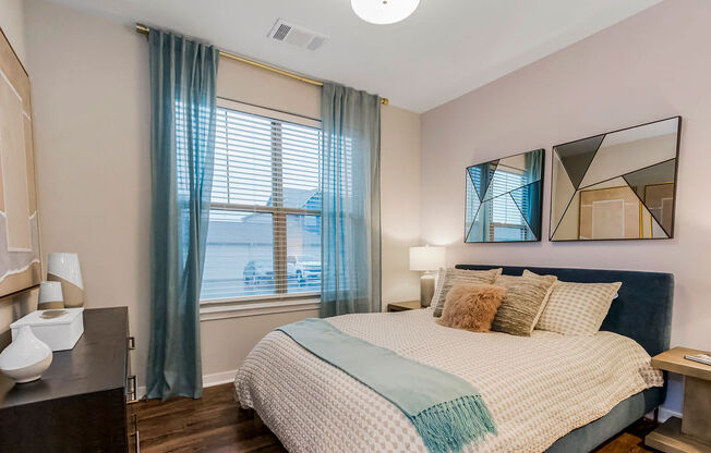 Bedroom with Overhead Lighting