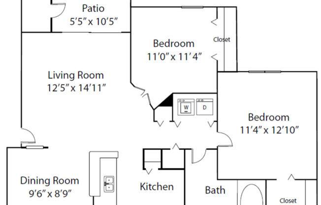 2 beds, 1 bath, 909 sqft, $1,626