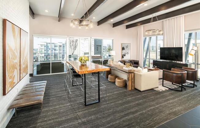 Community Clubhouse With Tv at Parc West Apartments, Draper, 84020