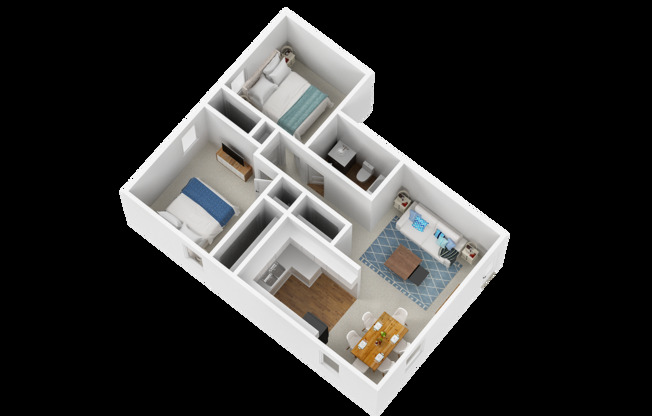 2 beds, 1 bath, 786 sqft, $925, Unit 2208