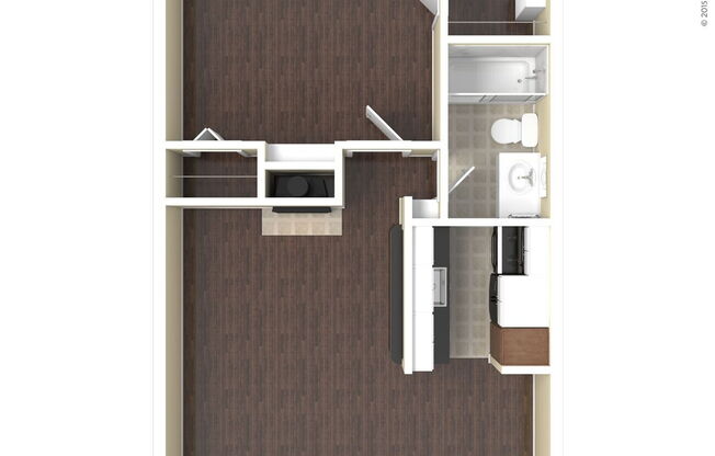 1 bed, 1 bath, 640 sqft, $1,150