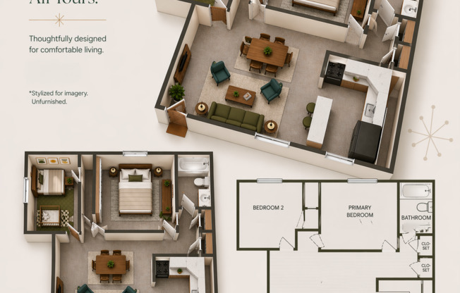 2 beds, 1 bath, 750 sqft, $1,600, Unit 68