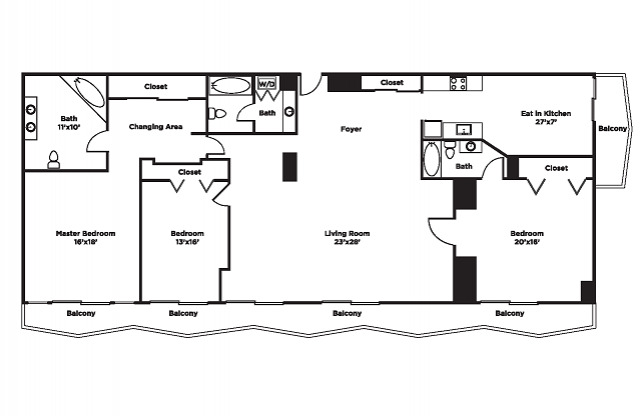 Deluxe Penthouse 3BR/3BA