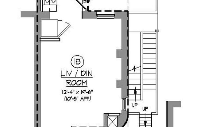1 bed, 1 bath, 898 sqft, $1,350, Unit B