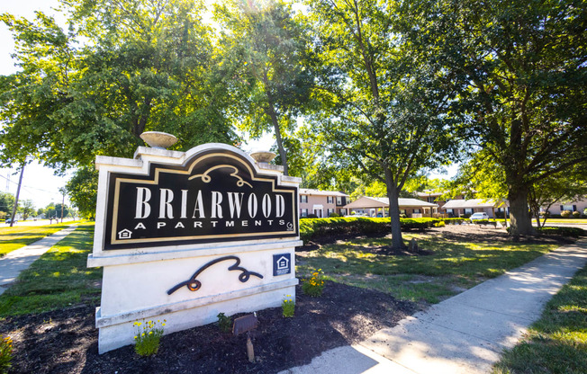 Apartment Community entrance at Briarwood Apartments in Columbus, IN