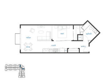 1 bed, 1 bath, 681 sqft, $1,695