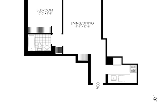 1 bed, 1 bath, $4,062, Unit 724