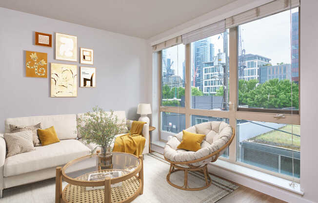 Living Room with Hard Surface Flooring