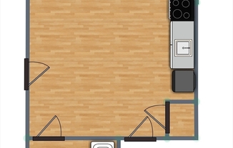 1 bed, 1 bath, 350 sqft, $2,200, Unit 3