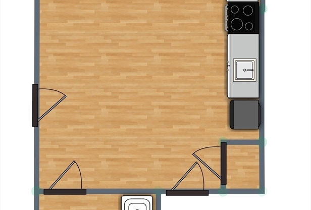 1 bed, 1 bath, 350 sqft, $2,200, Unit 3