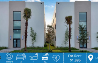 2 beds, 1 bath, 550 sqft, $1,895, Unit 829-309