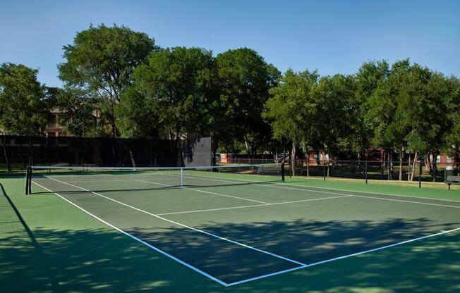 Tennis Court at Collective on Riverside, Austin, Texas