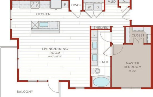 1 bed, 1 bath, 777 sqft, $1,355