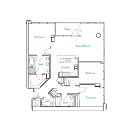 3 beds, 2.5 baths, 1,503 sqft, $4,050