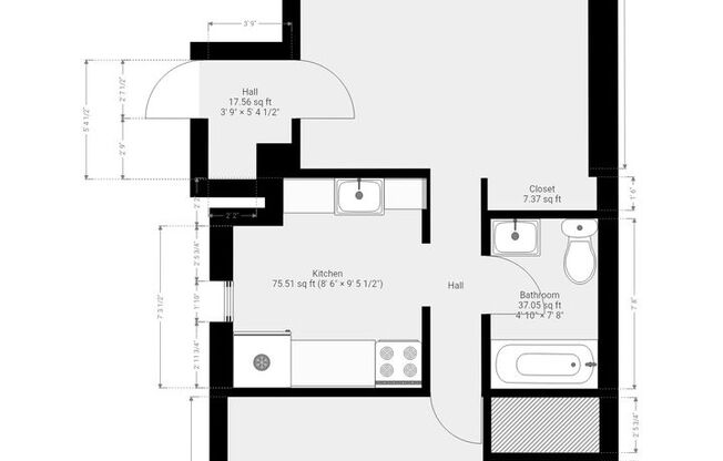 1 bed, 1 bath, $1,615, Unit # 26 R