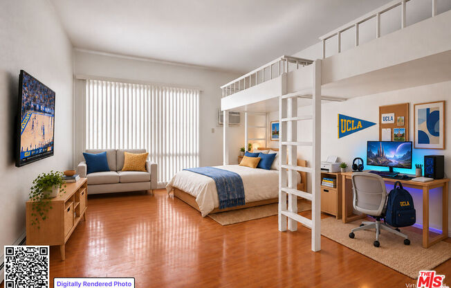 Studio, 1 bath, 388 sqft, $2,300, Unit 522
