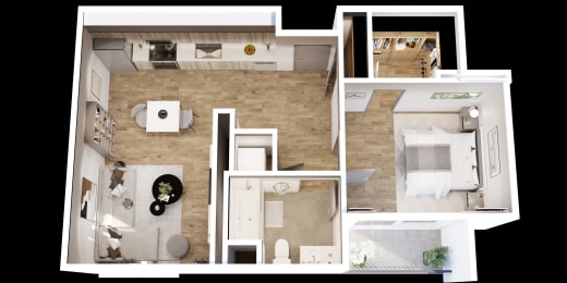 1 bed, 1 bath, 676 sqft, $2,795