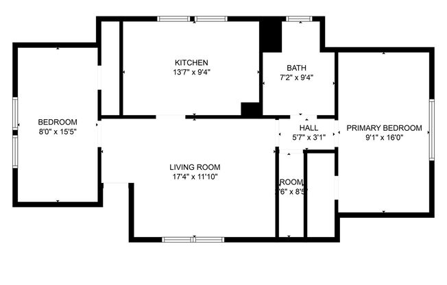 2 beds, 1 bath, 672 sqft, $1,099, Unit Upper