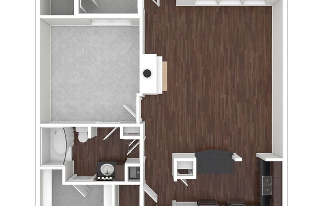 1 bed, 1 bath, 844 sqft, $1,489