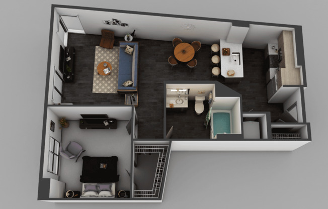 1 bed, 1 bath, 789 sqft, $2,435, Unit 1723