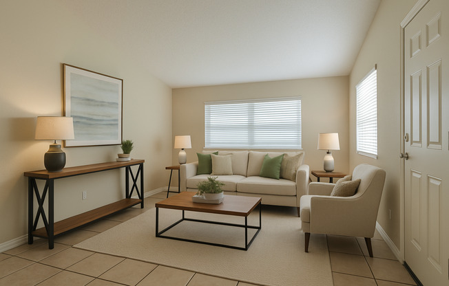 3/2 home available in Bunche Manor featuring a fenced yard, screened enclosure, den, and a spacious bonus room